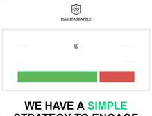 Tablet Screenshot of hashtagbattle.com